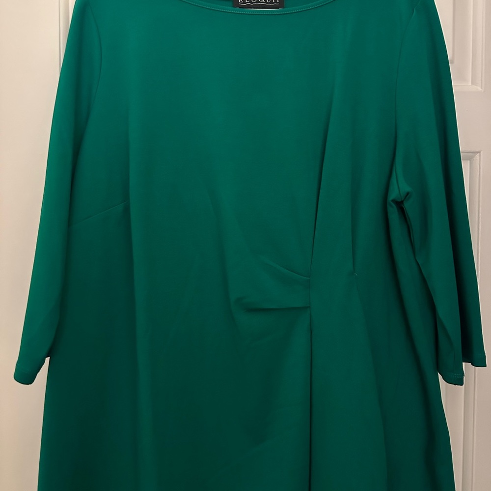 Eloquii Green Top Sz 18